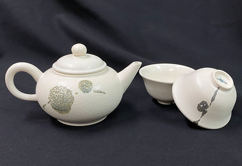 心陶園 灰釉茶組  心陶園 灰釉茶組