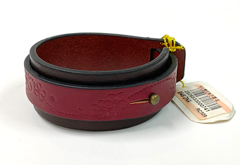 桐花戀 皮革手環-紅色 桐花戀 皮革手環-紅色