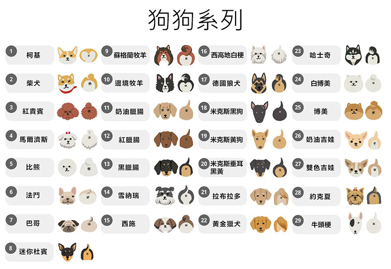 狗狗別針(多款可選) 狗狗別針(多款可選)