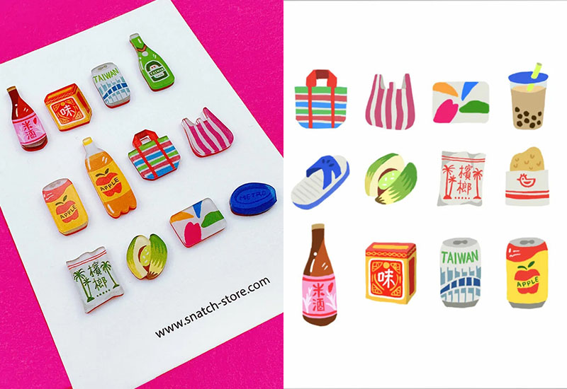 台灣文化 是天燈!耳環耳夾別針 台灣文化 是天燈!耳環耳夾別針