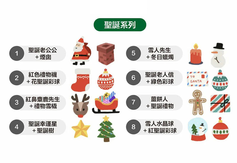 聖誕節耳環耳夾別針(多款可選) 聖誕節耳環耳夾別針(多款可選)