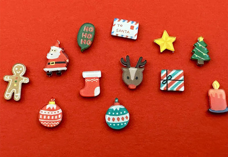 聖誕節耳環耳夾別針(多款可選) 聖誕節耳環耳夾別針(多款可選)