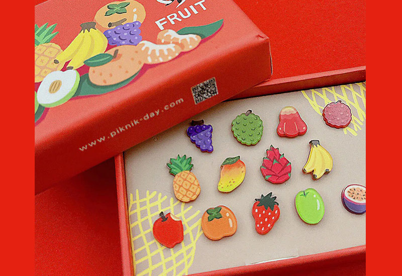 台灣水果別針禮盒-10入組(圖案隨機) 台灣水果別針禮盒-10入組(圖案隨機)