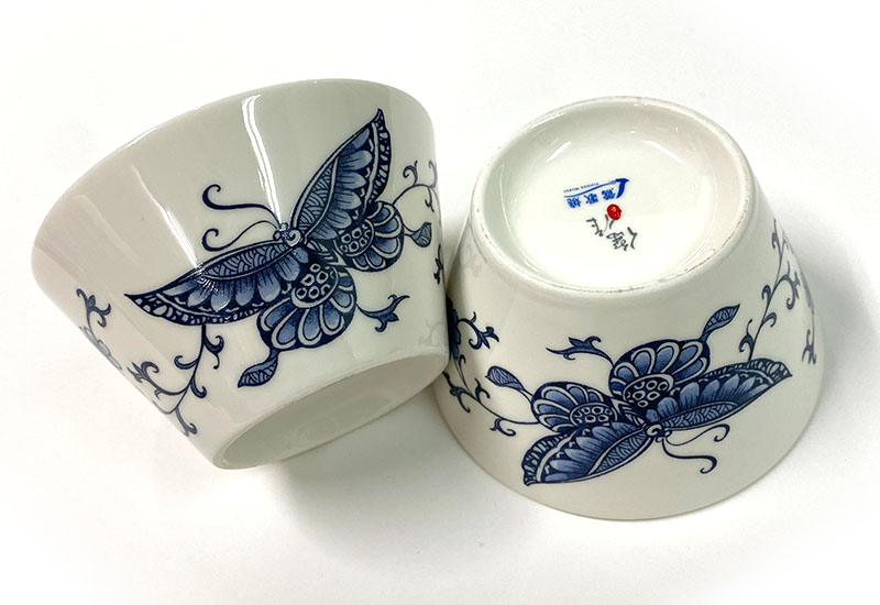 T53-青花蝴蝶碗盤組(6碗6盤) T53-青花蝴蝶碗盤組(6碗6盤)