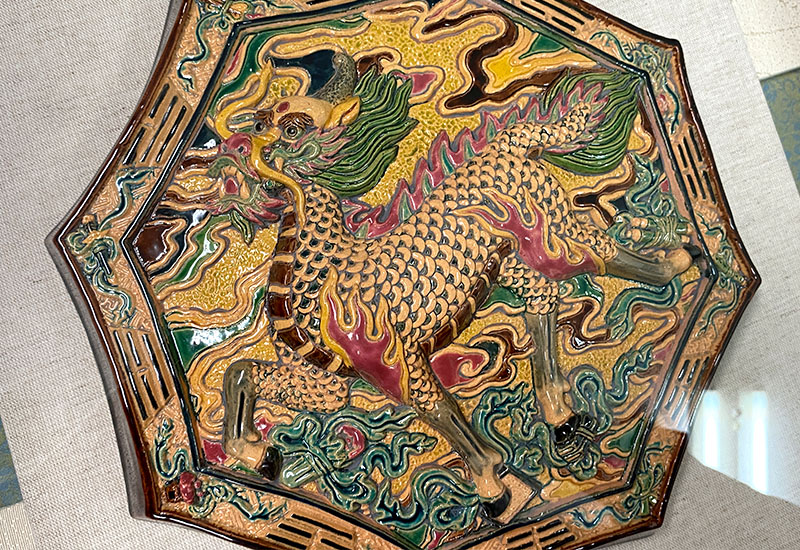 呂勝南 NH- 0209 八卦麒麟(含框與玻璃面)  呂勝南 NH- 0209 八卦麒麟(含框與玻璃面)
