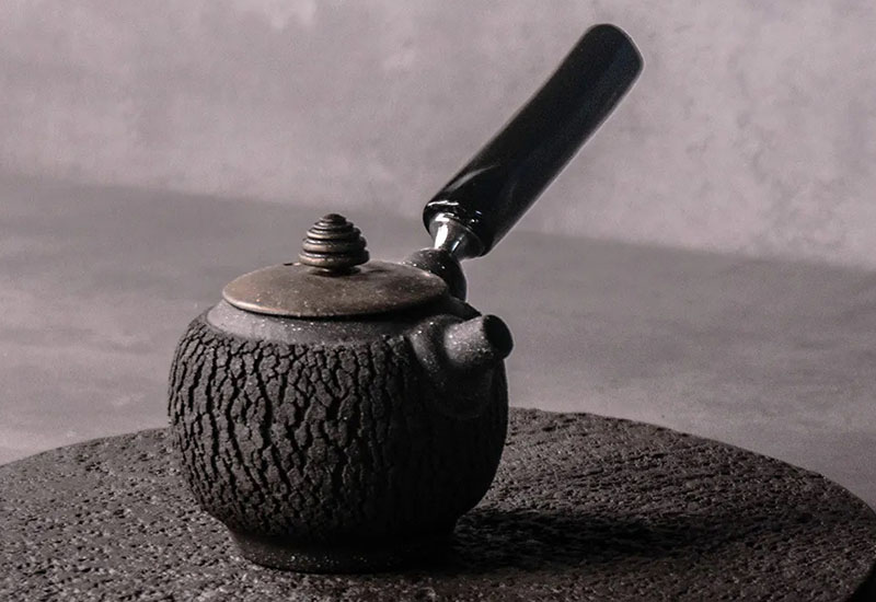 無我系列-原木側把承煙茶器 無我系列-原木側把承煙茶器