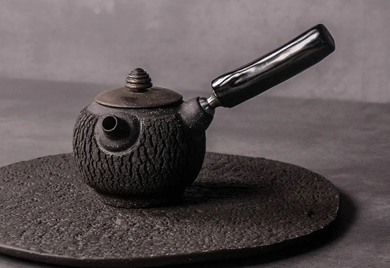 無我系列-原木側把承煙茶器 無我系列-原木側把承煙茶器
