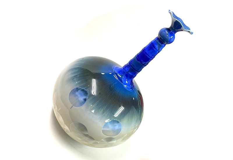 彭文雄 絕版結晶釉荷口梅瓶 彭文雄 絕版結晶釉荷口梅瓶