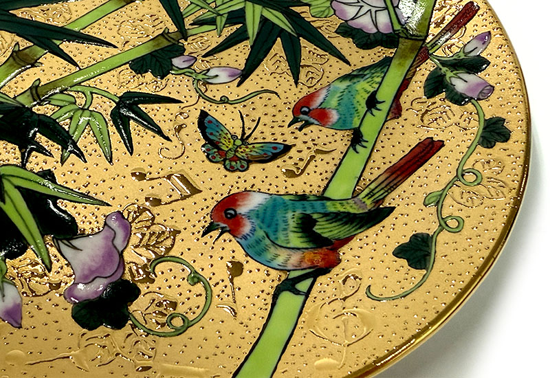 G14花鳥音符金盤 G14花鳥音符金盤
