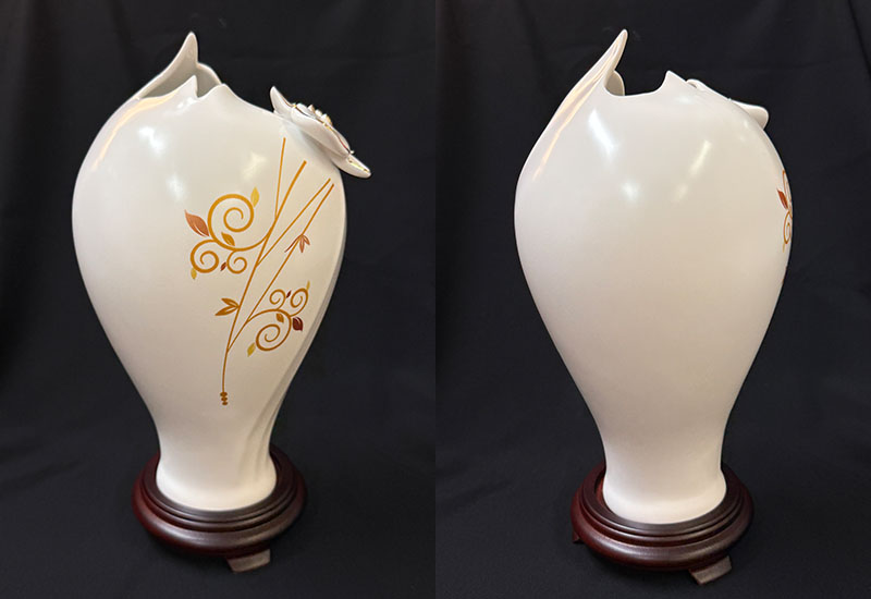 V48蘭花蝴蝶瓶(金色)  V48蘭花蝴蝶瓶(金色)