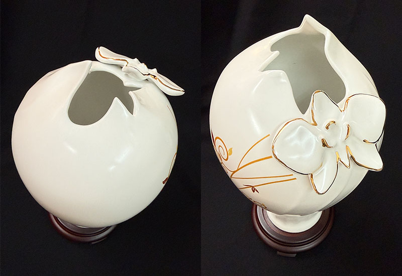 V48蘭花蝴蝶瓶(金色)  V48蘭花蝴蝶瓶(金色)