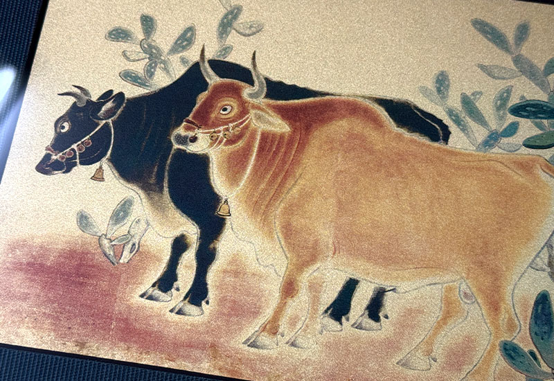 品金品 北美館 - 雙牛圖  黃金複製畫  品金品 北美館 - 雙牛圖  黃金複製畫