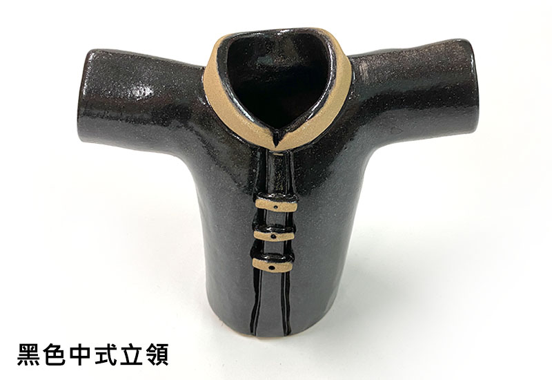 客家服飾筆筒-黑色中式立領 客家服飾筆筒-黑色中式立領