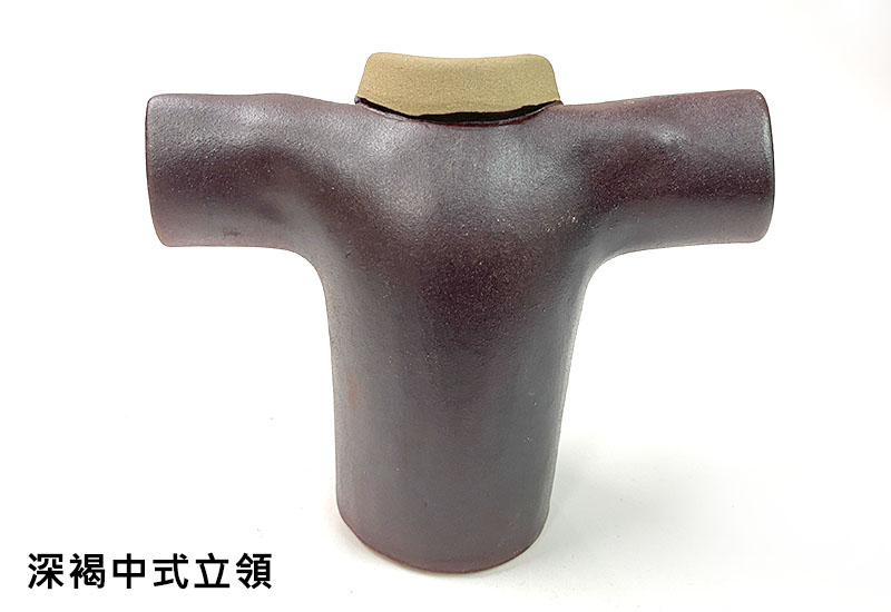 客家服飾筆筒-深褐中式立領 客家服飾筆筒-深褐中式立領