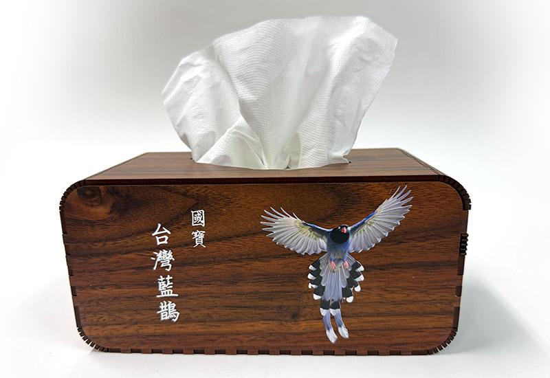 台灣藍鵲面紙盒 台灣藍鵲面紙盒