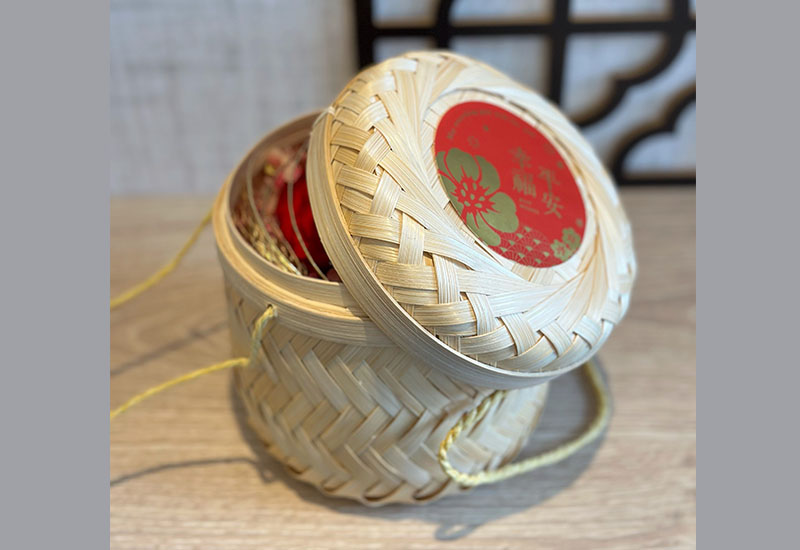 吉籠納福.花開富貴 竹籠編織永生花 吉籠納福.花開富貴 竹籠編織永生花