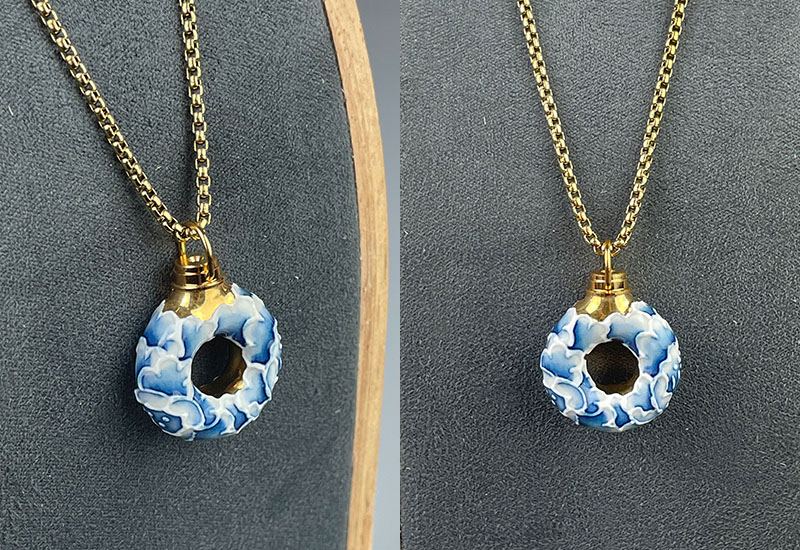 牡丹情緣香氛項鍊(青花) 牡丹情緣香氛項鍊(青花)