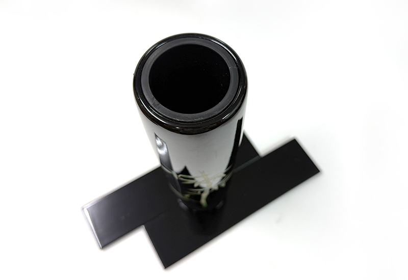 林建正 彩繪花器高-竹 林建正 彩繪花器高-竹