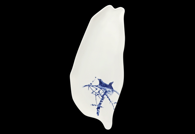 藍鵲台灣瓷盤  臺灣造型餐盤 藍鵲台灣瓷盤  臺灣造型餐盤