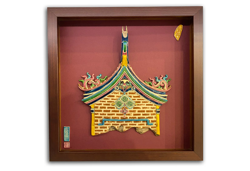 呂世仁 燕脊(框) 交趾陶 掛畫