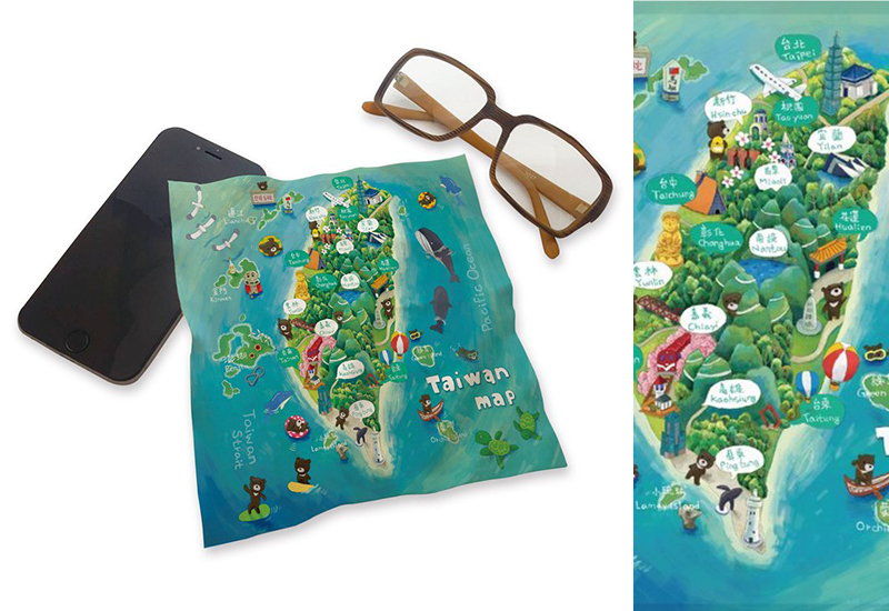 布漾 BYC印花萬用布 台灣島-四面環海 布漾 BYC印花萬用布 台灣島-四面環海