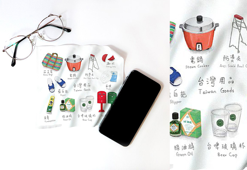 布漾 BYC印花 眼鏡擦拭布 手繪台灣用品 布漾 BYC印花 眼鏡擦拭布 手繪台灣用品