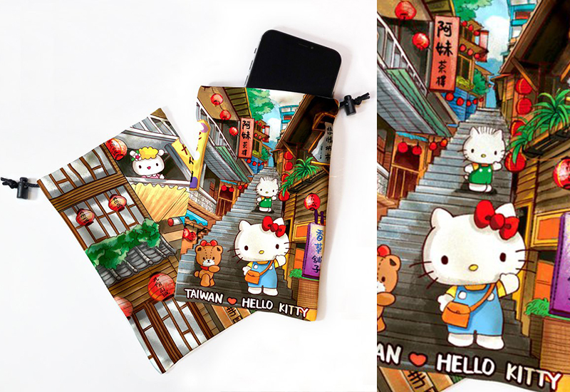 布漾 HelloKitty手機萬用袋-觀光九份  布漾 HelloKitty手機萬用袋-觀光九份