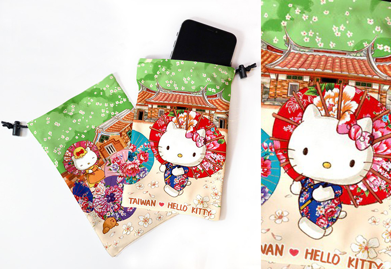 布漾 HelloKitty手機萬用袋-台灣三合院  布漾 HelloKitty手機萬用袋-台灣三合院