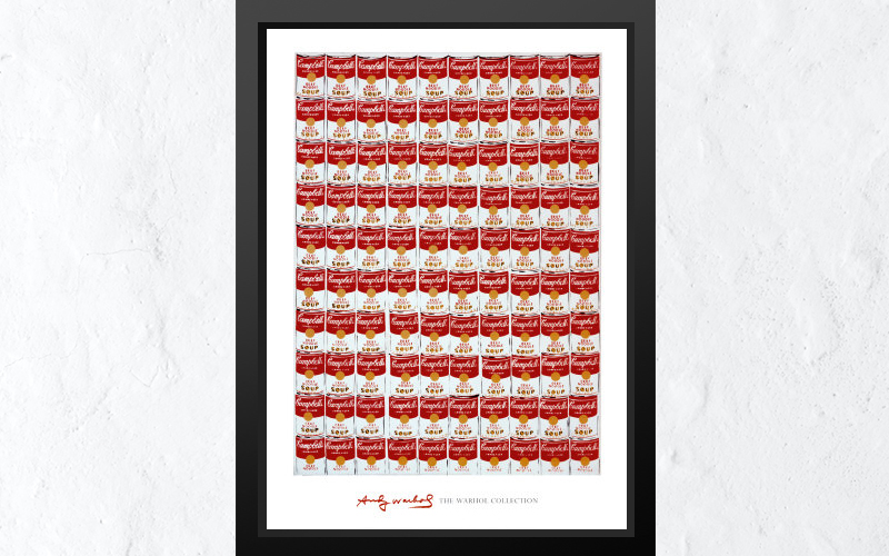AndyWarhol安迪沃荷 進口複製版畫-100罐康寶 AndyWarhol安迪沃荷 進口複製版畫-100罐康寶