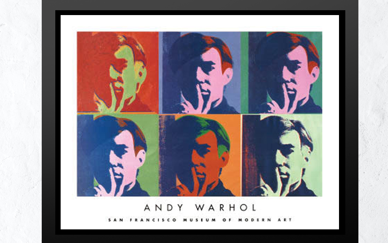 AndyWarhol安迪沃荷 進口複製版畫-安迪自畫像 AndyWarhol安迪沃荷 進口複製版畫-安迪自畫像