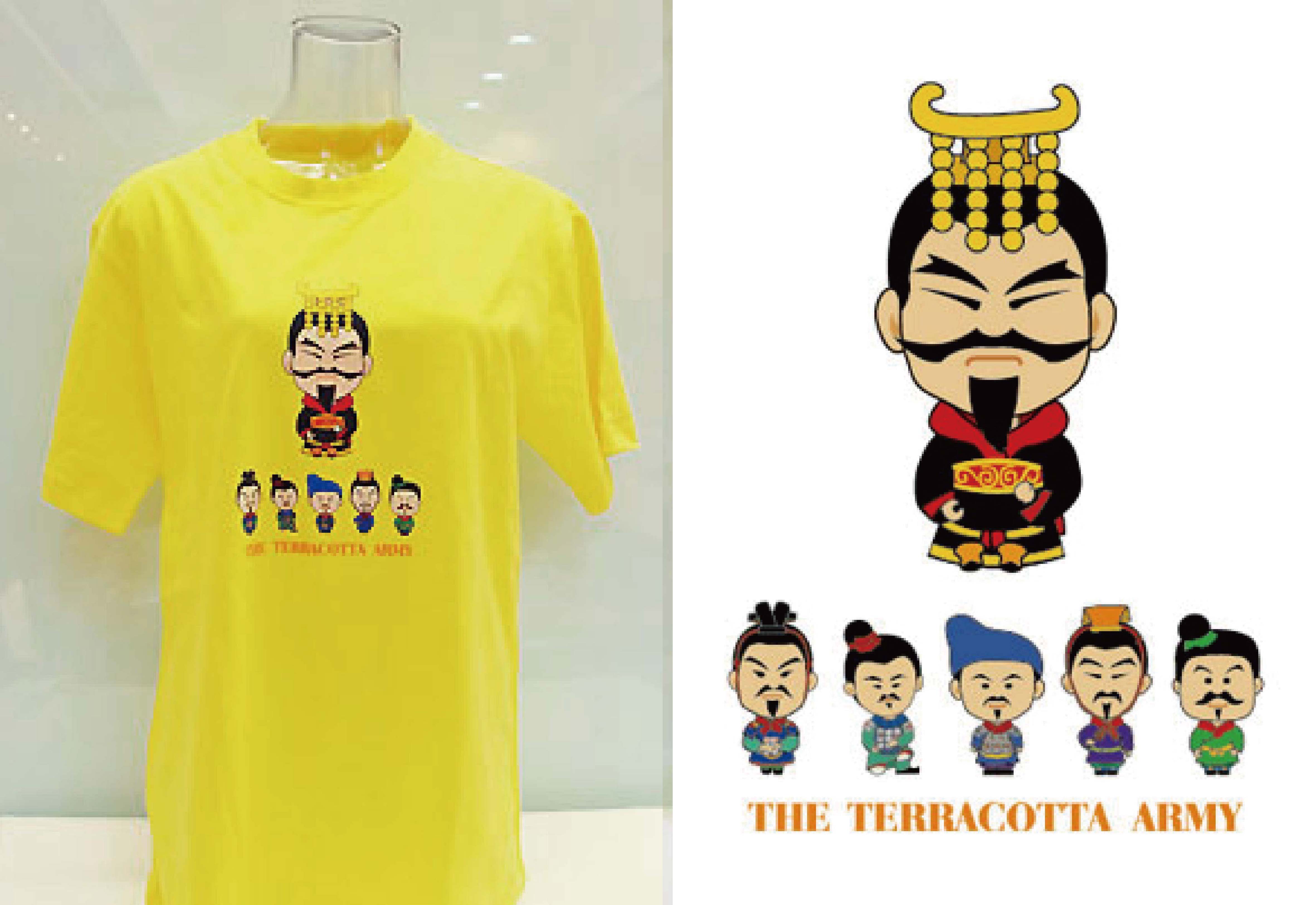 兵馬俑 Q版黃色T恤-S 兵馬俑 Q版黃色T恤-S