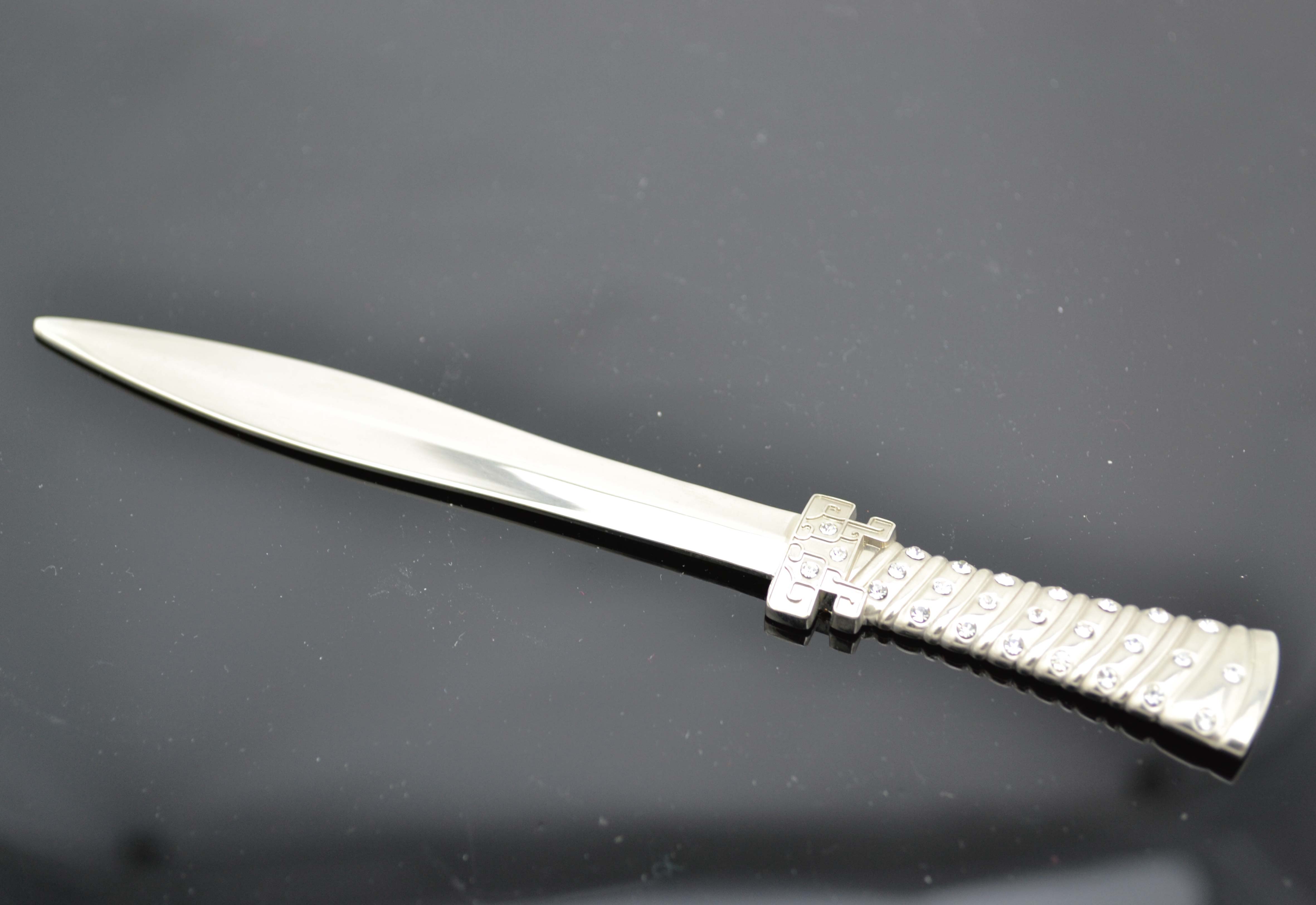 兵馬俑 青銅短劍拆信刀-銀色 兵馬俑 青銅短劍拆信刀-銀色