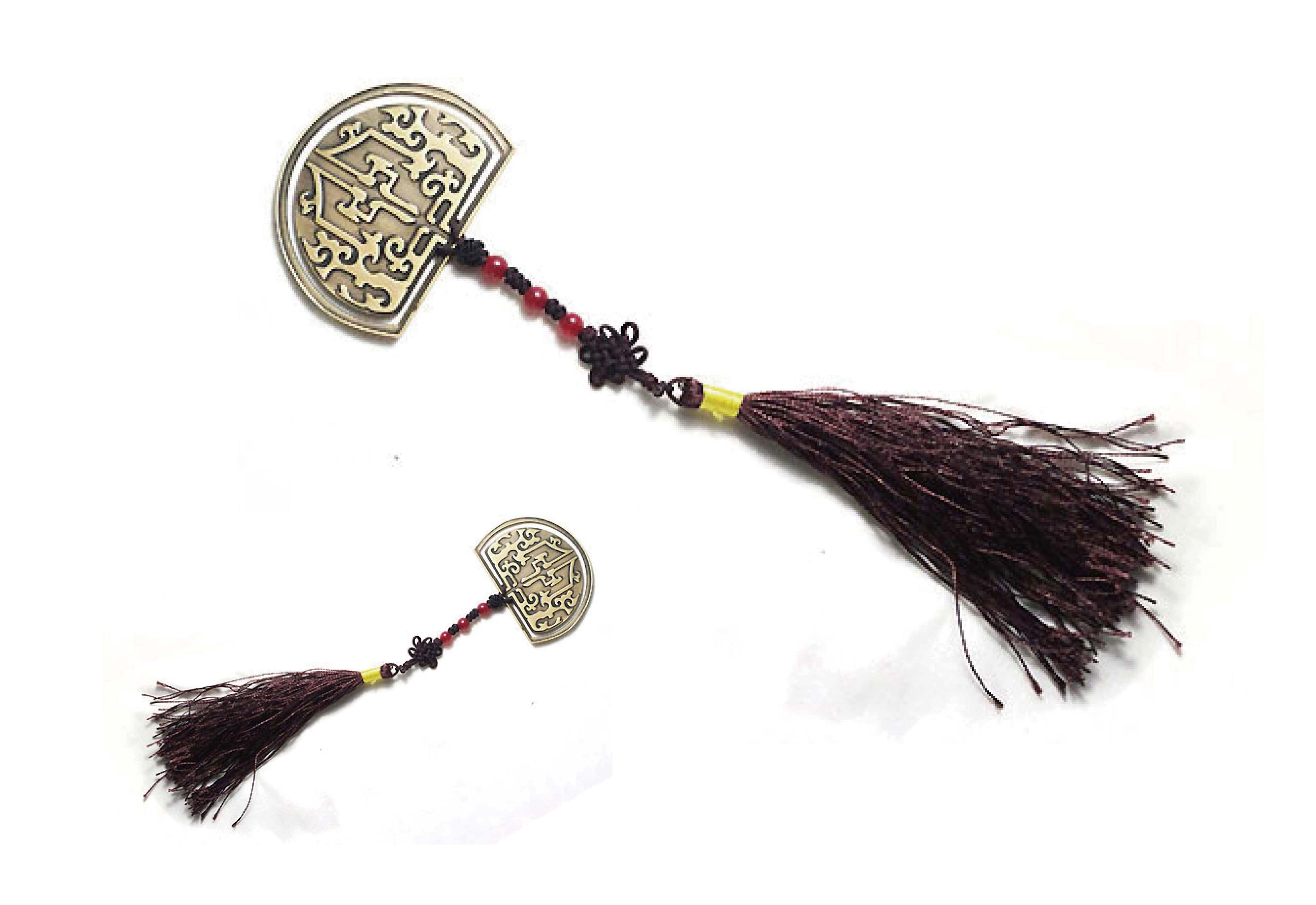 兵馬俑 流蘇金屬書籤-夔紋 兵馬俑 流蘇金屬書籤-夔紋