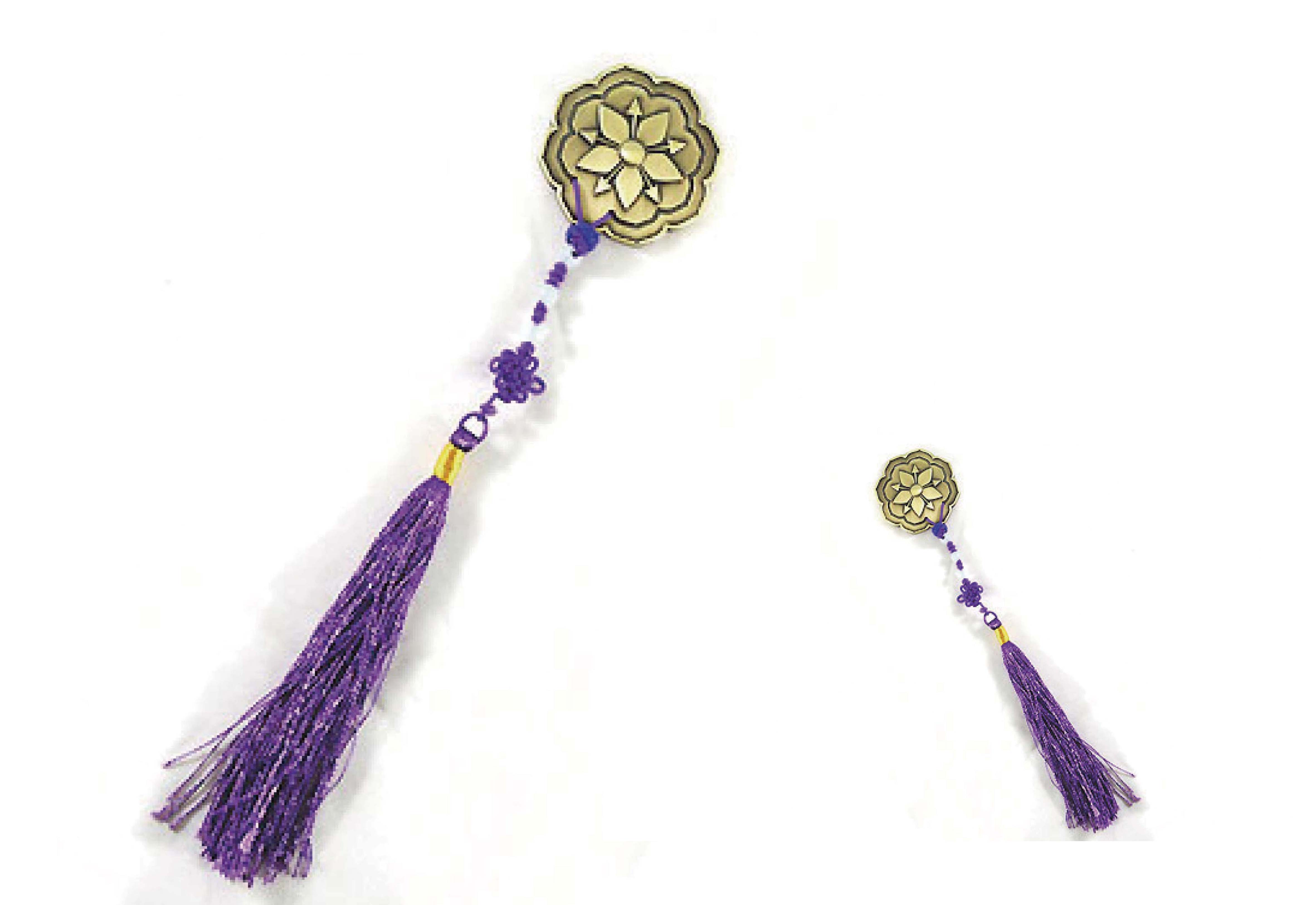 兵馬俑 流蘇金屬書籤-荷葉紋 兵馬俑 流蘇金屬書籤-荷葉紋