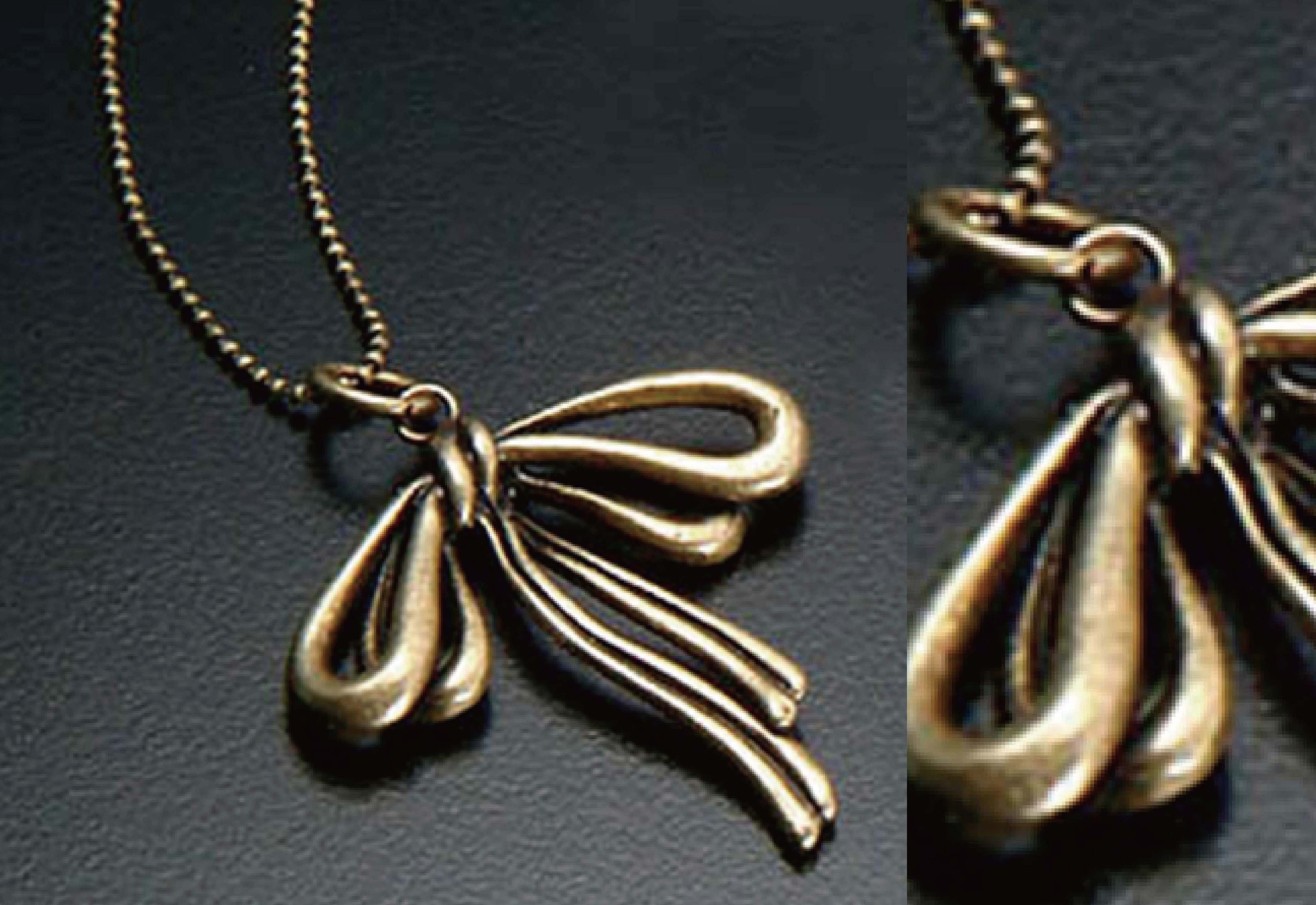 兵馬俑 領巾項鍊-金色(小)