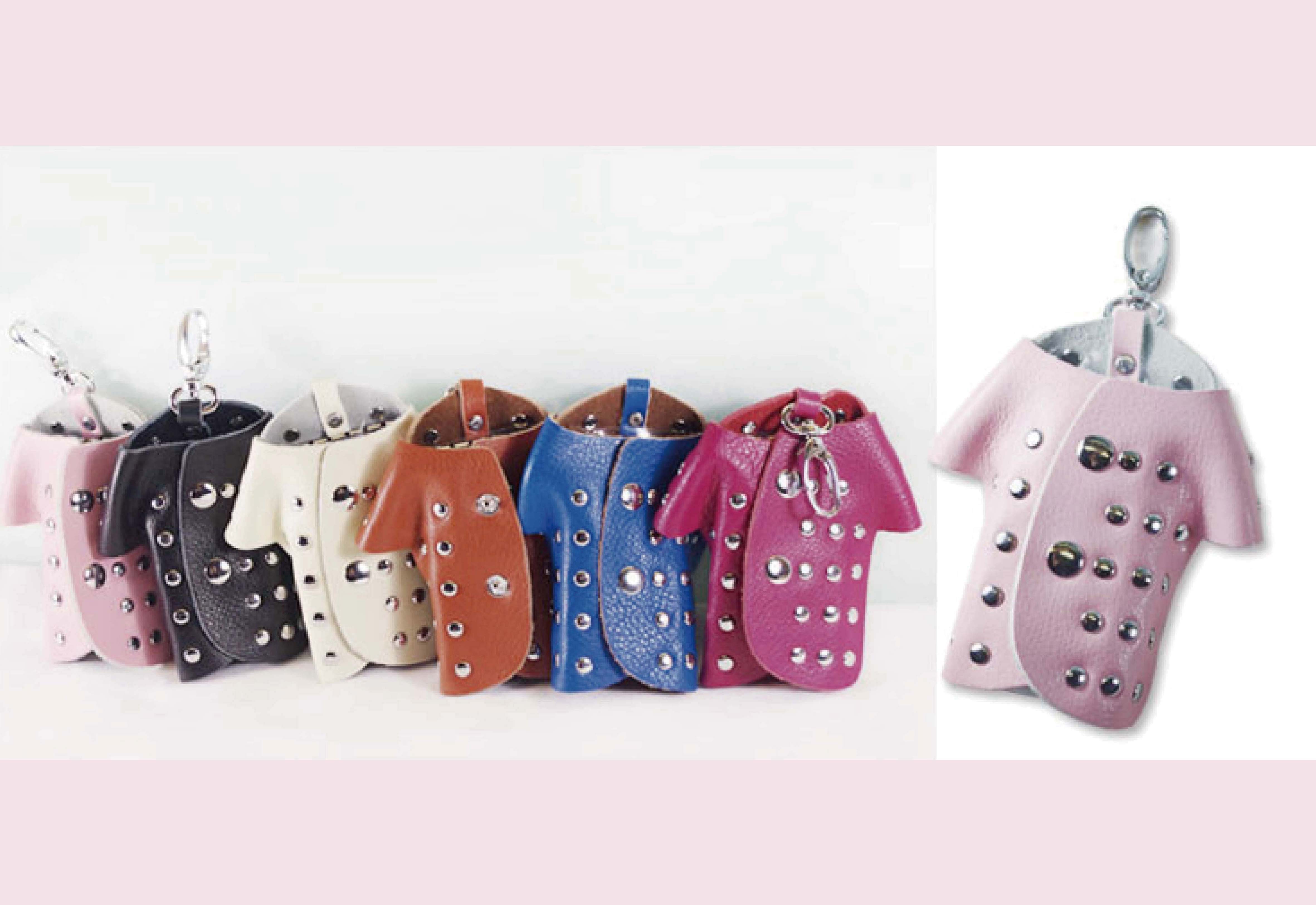 兵馬俑 皮革鑰匙包-粉紅色 兵馬俑 皮革鑰匙包-粉紅色