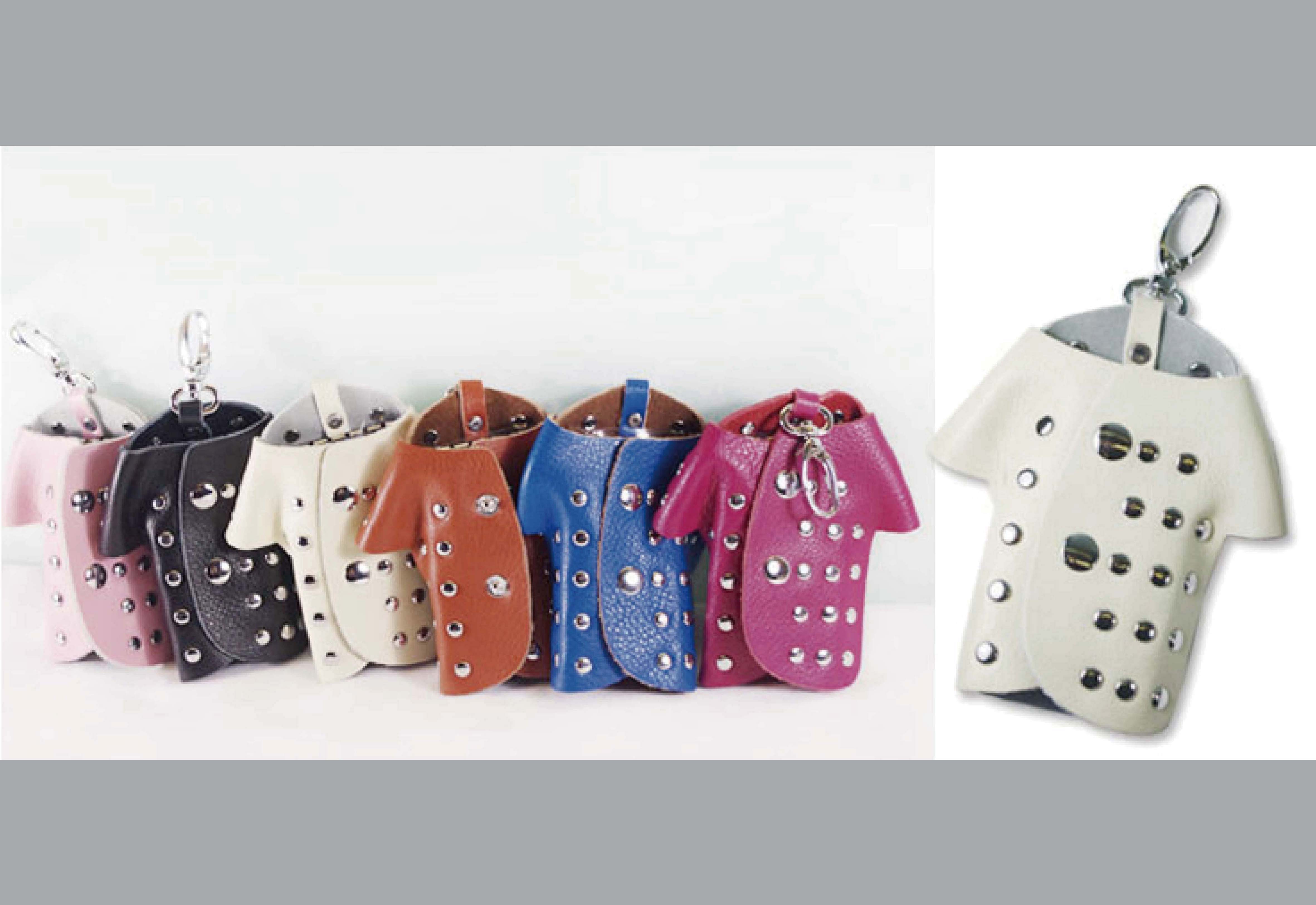 兵馬俑 皮革鑰匙包-白色 兵馬俑 皮革鑰匙包-白色