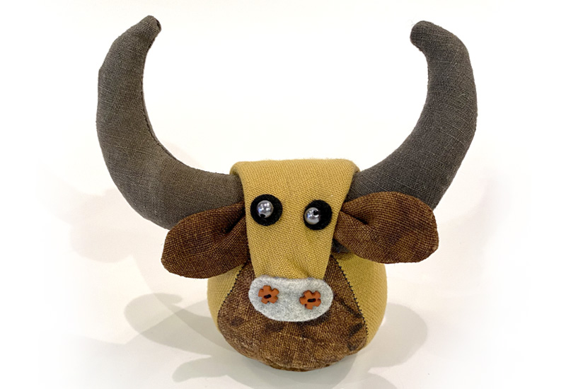 天染工坊 牛寶擺飾 牛布偶玩偶-小 天染工坊 牛寶擺飾 牛布偶玩偶-小