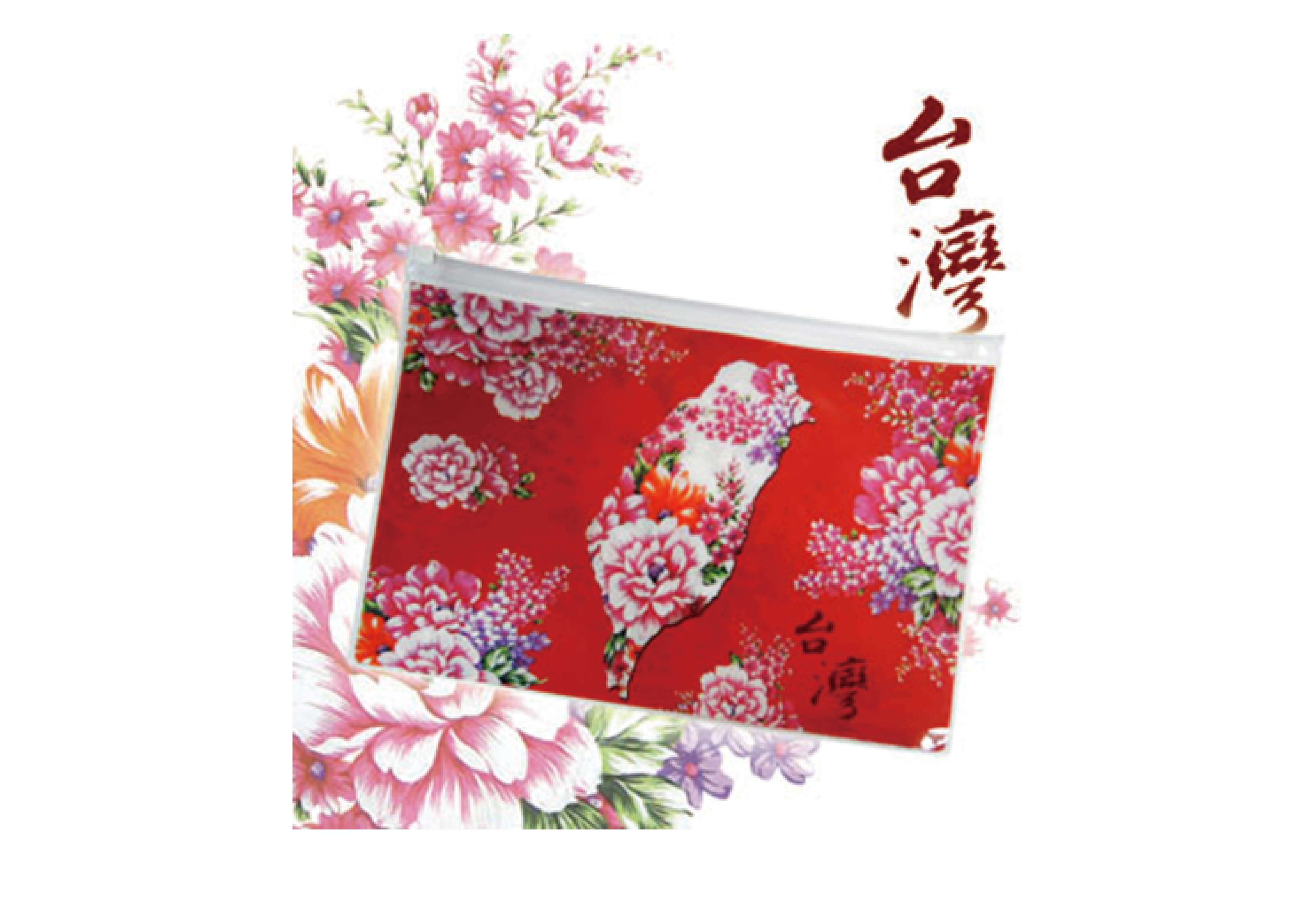 台灣花布衣服零錢包 鑰匙包