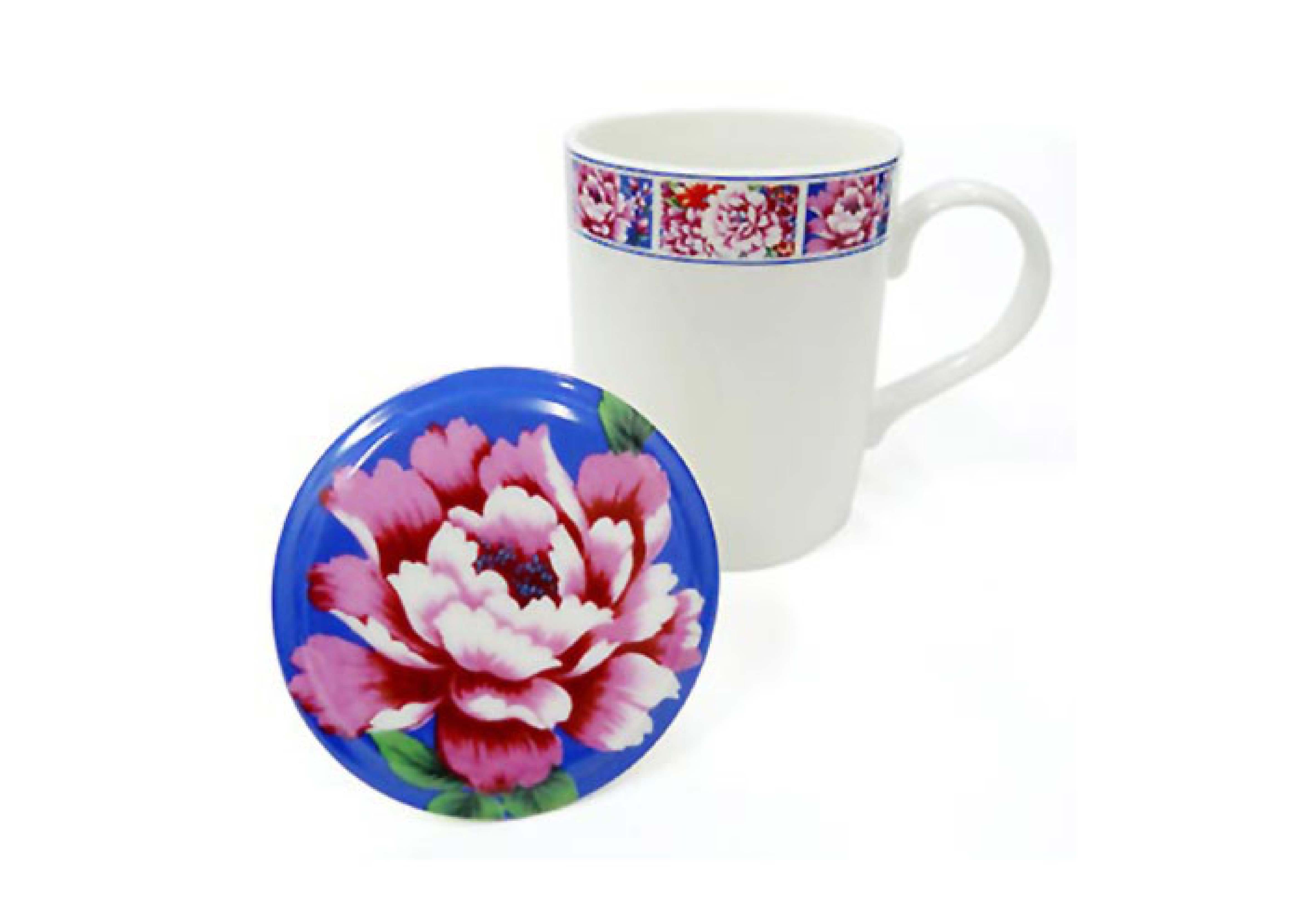 台灣花布 馬克杯組-藍花 台灣花布 馬克杯組-藍花