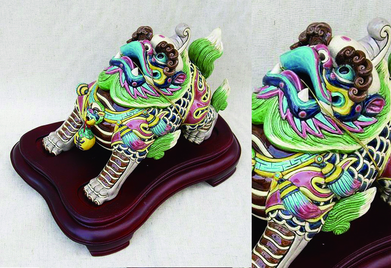 呂世仁 旺財豼貅 交趾陶  香爐香器 呂世仁 旺財豼貅 交趾陶  香爐香器