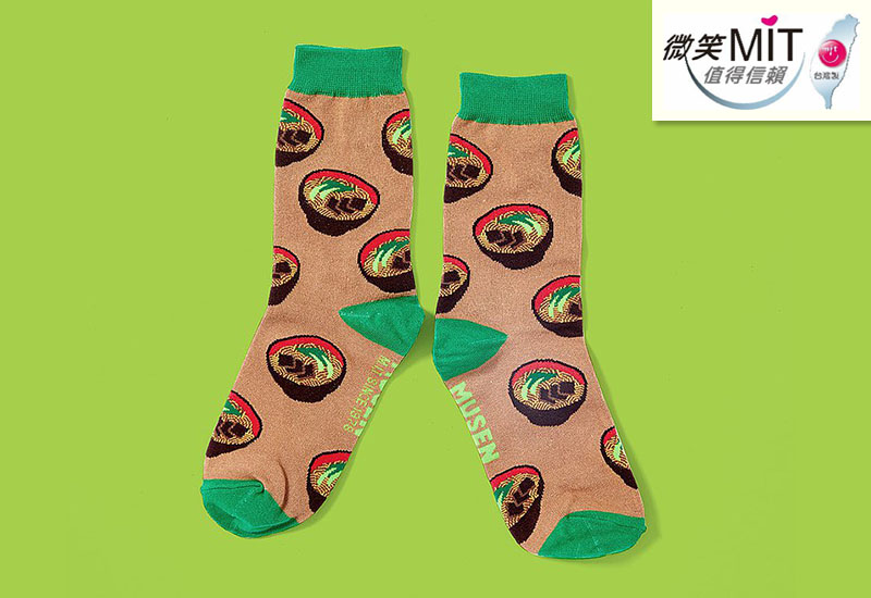 台灣美食針織襪-牛肉麵(2.1版) 微笑台灣MIT認證 台灣美食針織襪-牛肉麵(2.1版) 微笑台灣MIT認證