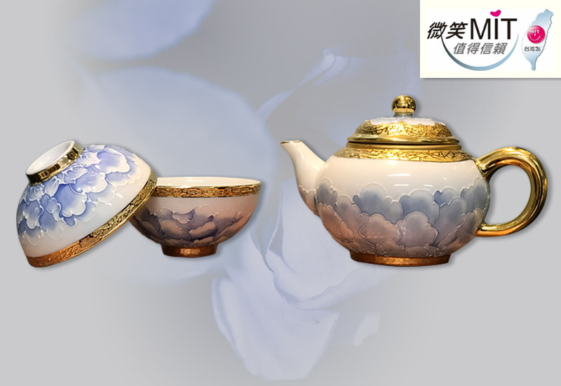 法華彩 綻放的魅力(青花) 1壺2杯 台灣MIT認證 法華彩 綻放的魅力(青花) 1壺2杯 台灣MIT認證