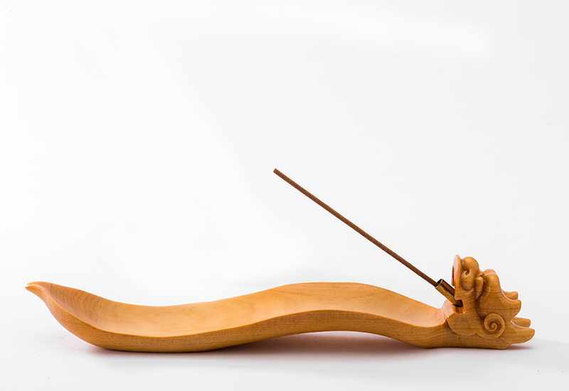 陳柏融 雕龍畔茶系列-香器 點香盤 台灣木雕 陳柏融 雕龍畔茶系列-香器 點香盤 台灣木雕