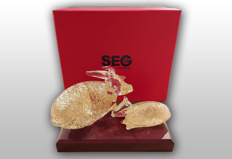 春池玻璃 水牛父子組-精裝盒 春池玻璃 水牛父子組-精裝盒