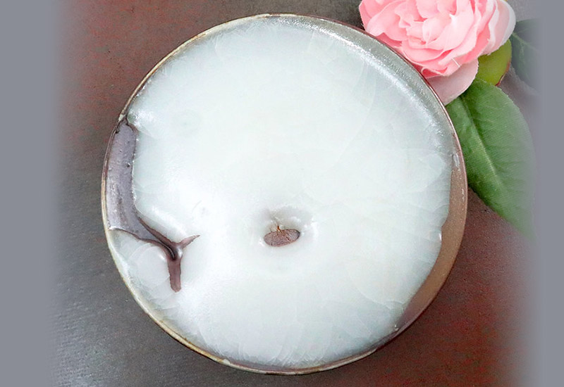 林映汝 月光雪路 柴燒白玉小盤 林映汝 月光雪路 柴燒白玉小盤