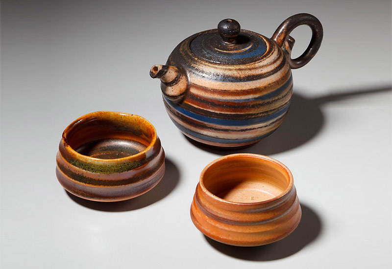 林映汝 沙漠風暴 柴燒絞胎茶具組 林映汝 沙漠風暴 柴燒絞胎茶具組