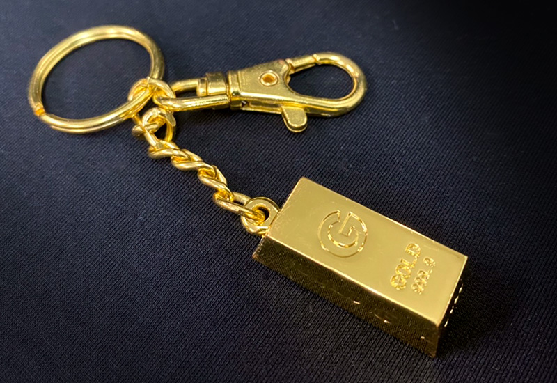 黃金系列 金磚鑰匙圈 黃金系列 金磚鑰匙圈