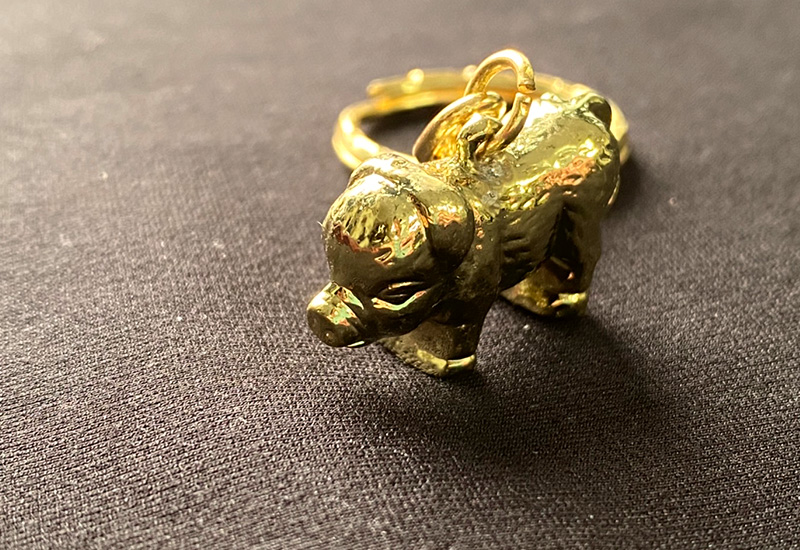 黃金系列 12生肖鑰匙圈-豬 黃金系列 12生肖鑰匙圈-豬