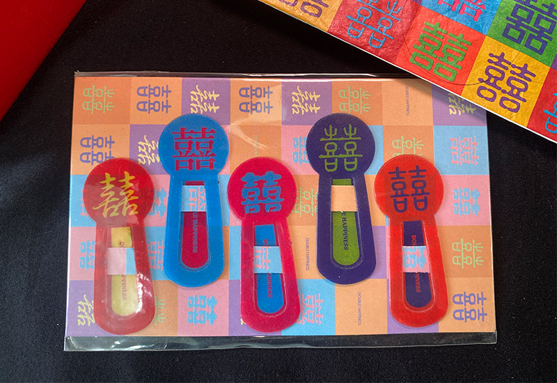 囍字PVC書夾組-普普風 囍字PVC書夾組-普普風